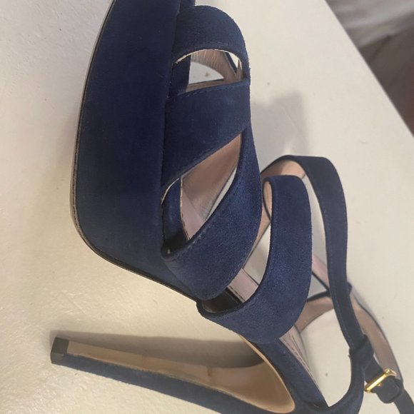 Miu Miu Navy Blue Sandals - Picture 7 of 9